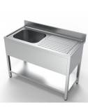Bloc-évier avec étagère gauche/droite 160cm Bloc-évier avec étagère gauche/droite 160cm