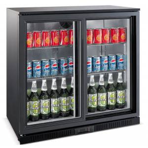 Arrière de bar réfrigéré 2 portes coulissantes