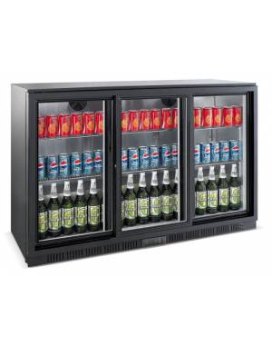 Arrière de bar réfrigéré 3 portes coulissantes