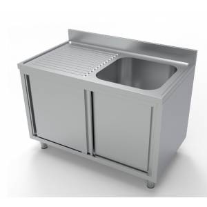 Bloc-évier portes coulissantes 70x140cm