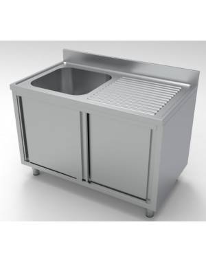 Bloc-évier portes coulissantes 70x140cm