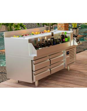 Meuble bar Mobile réfrigéré 160cm
