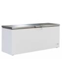 Congélateur bahut couvercle avec Inox 469L