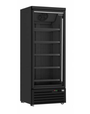 Congélateur 1 porte en verre noir JDE-600F BL