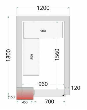Chambre froide négative 1218 Chambre froide négative 1218