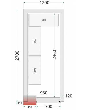 Chambre froide négative 1227 Chambre froide négative 1227