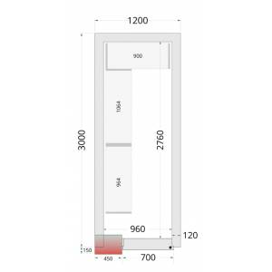 Chambre froide négative 1230 Chambre froide négative 1230