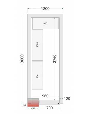 Chambre froide négative 1230 Chambre froide négative 1230