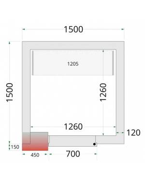 Chambre froide négative 1515 Chambre froide négative 1515