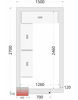 Chambre froide négative 1527 Chambre froide négative 1527