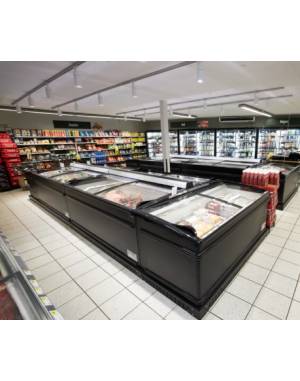 Congélateur noir 145cm