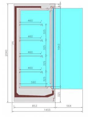 Chambre froide murale JAX 3.9 - Remote