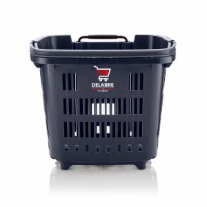 Panier avec anse & roulettes 34L
