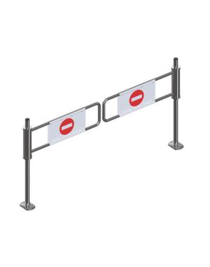 Portillon mécanique gauche ou droite