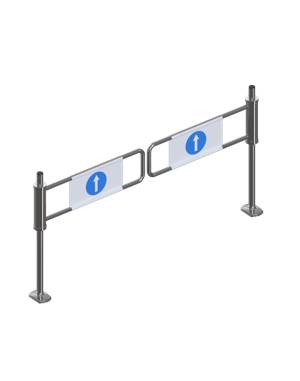 Portillon mécanique gauche ou droite