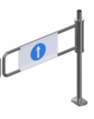 Portillon mécanique droit