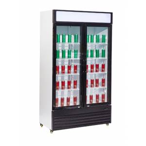 Réfrigérateur 2 portes en verre BEZ-750 GD