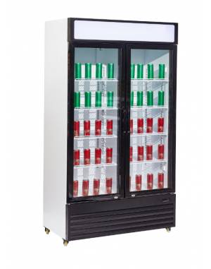 Réfrigérateur 2 portes en verre BEZ-750 GD