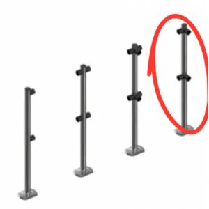 Poteau d'angle 90°