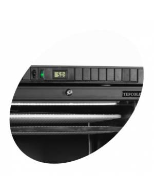 Congélateur vitré noir UFSC370GCP Black