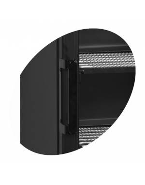 Congélateur vitré noir UFSC370GCP Black