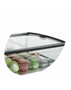 Réfrigérateur noir pour achats impulsifs PDC125