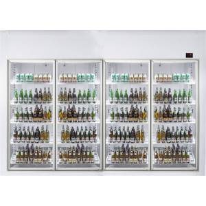 Chambre froide positive 3600x1200x2200 4 portes en verre Chambre froide positive 3600x1200x2200 4 portes en verre