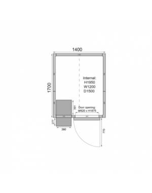 Chambre froide positive CR1417C Chambre froide positive CR1417C