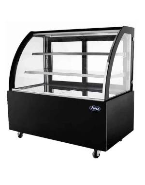 Vitrine semi bombée noire