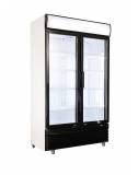 Réfrigérateur 2 portes en verre BEZ-780 GD noir