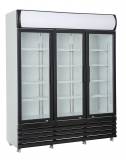 Réfrigérateur 2 portes en verre BEZ-780 GD noir