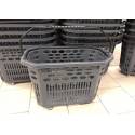 Paniers Magasin sur roulettes gris