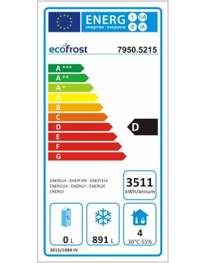 CONGELATEUR ECOFROST EN ACIER INOX 1200 LTR STATIQUE