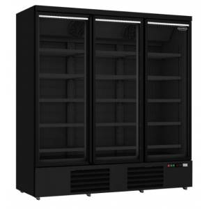 Congélateur 3 portes en verre noir JDE-1530F BL Congélateur 3 portes en verre noir JDE-1530F BL