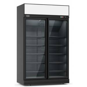CONGÉLATEUR 2 PORTES EN VERRE NOIR INS-1000F BL CONGÉLATEUR 2 PORTES EN VERRE NOIR INS-1000F BL